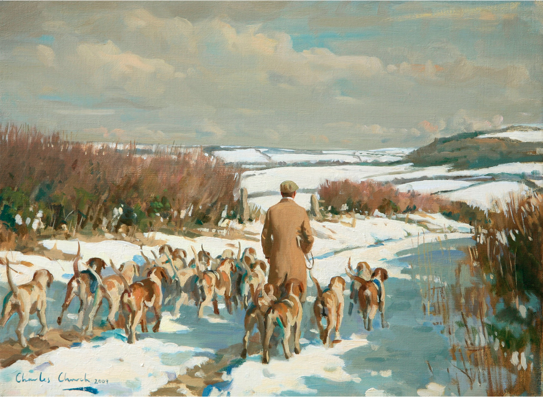 Winter Exercise, South Dorset by Charles Church (Pack of 10 Cards)