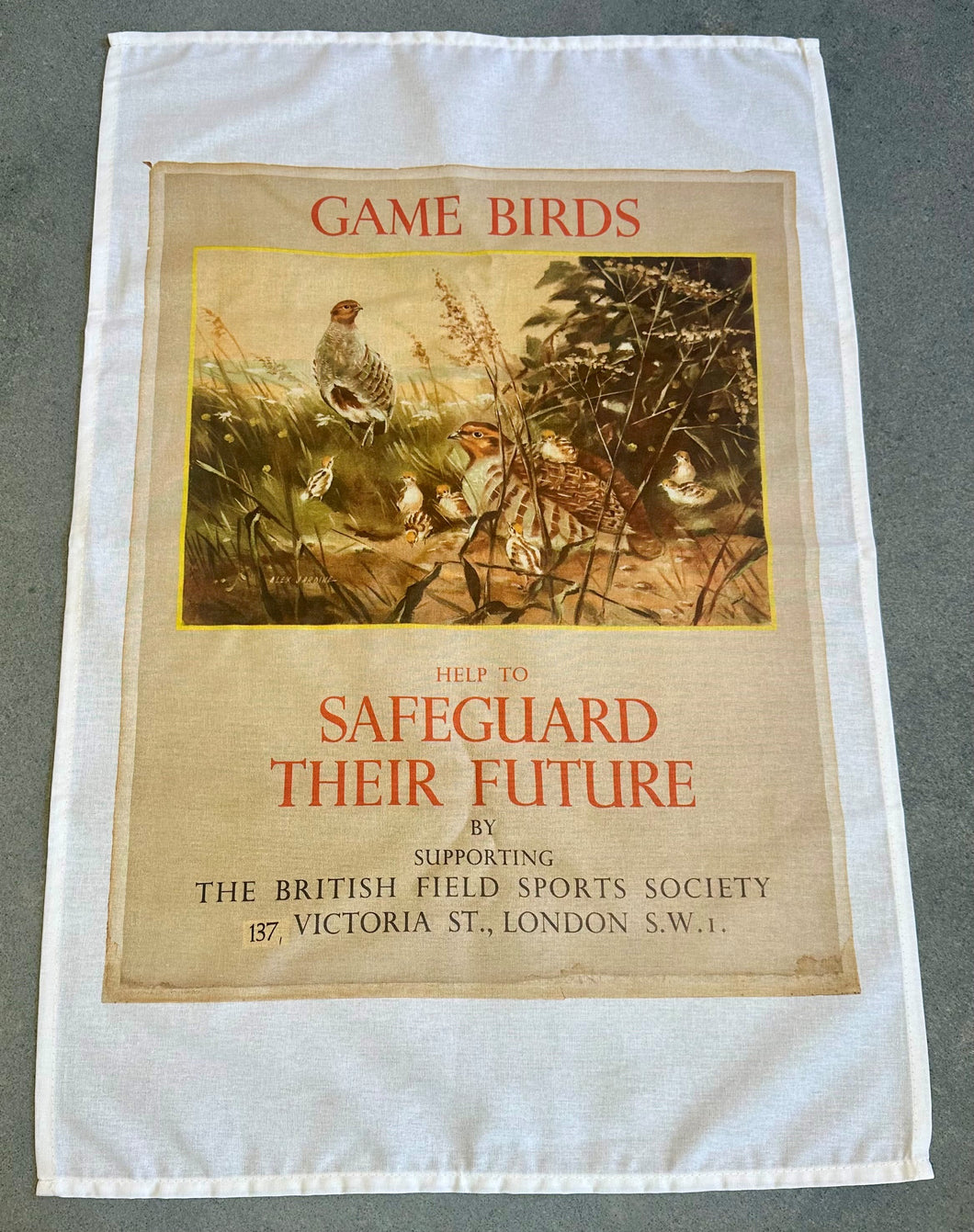 Game Birds Tea Towel