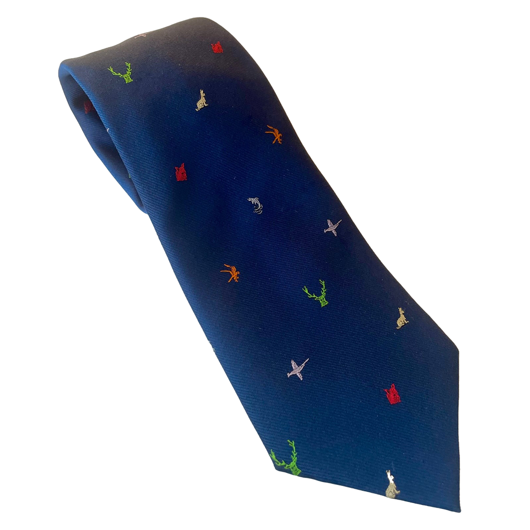 Silk Tie - Limited Edition (Multicoloured and Navy)