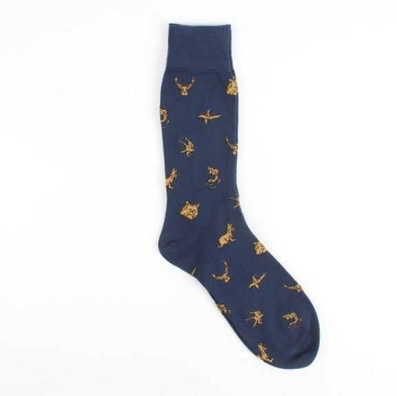 Corgi Blue Socks